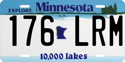 MN license plate 176LRM