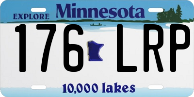 MN license plate 176LRP