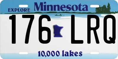 MN license plate 176LRQ