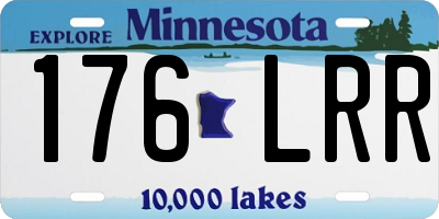 MN license plate 176LRR