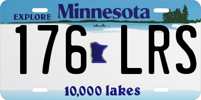 MN license plate 176LRS