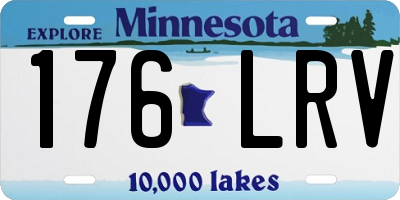 MN license plate 176LRV