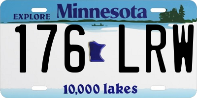 MN license plate 176LRW