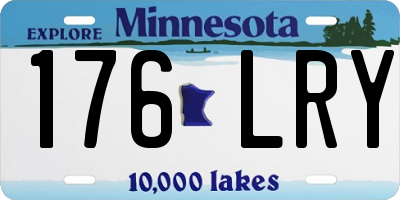 MN license plate 176LRY