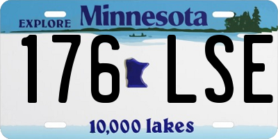 MN license plate 176LSE