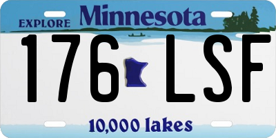 MN license plate 176LSF