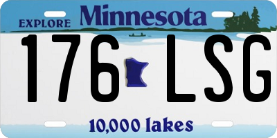 MN license plate 176LSG