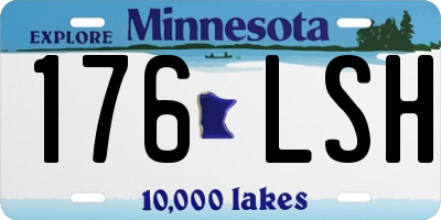 MN license plate 176LSH