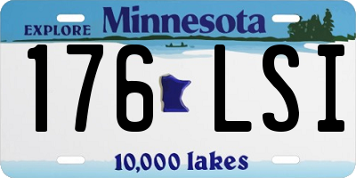MN license plate 176LSI