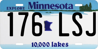 MN license plate 176LSJ