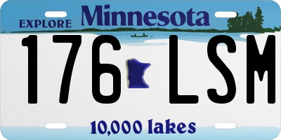 MN license plate 176LSM
