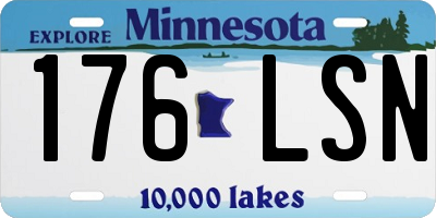 MN license plate 176LSN