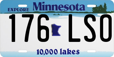 MN license plate 176LSO