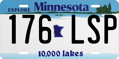 MN license plate 176LSP