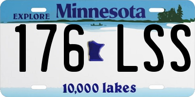 MN license plate 176LSS