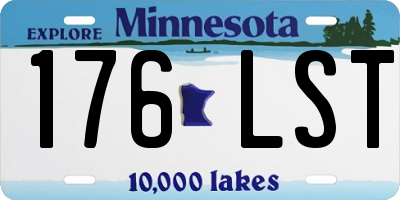 MN license plate 176LST