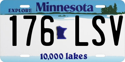 MN license plate 176LSV