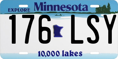 MN license plate 176LSY