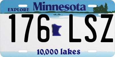 MN license plate 176LSZ
