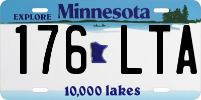 MN license plate 176LTA