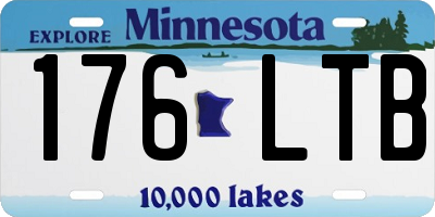 MN license plate 176LTB