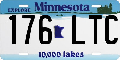 MN license plate 176LTC