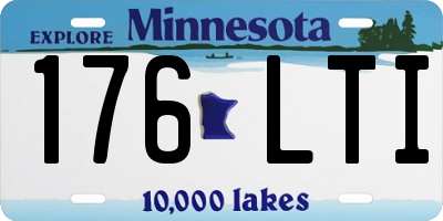 MN license plate 176LTI