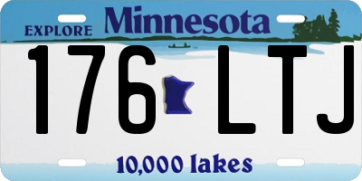 MN license plate 176LTJ