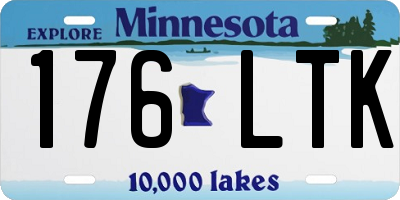 MN license plate 176LTK