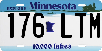 MN license plate 176LTM