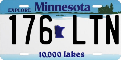 MN license plate 176LTN