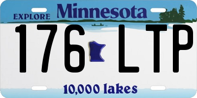 MN license plate 176LTP