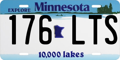 MN license plate 176LTS