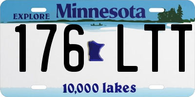 MN license plate 176LTT