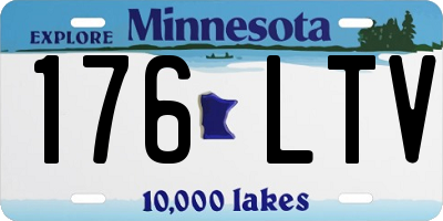 MN license plate 176LTV