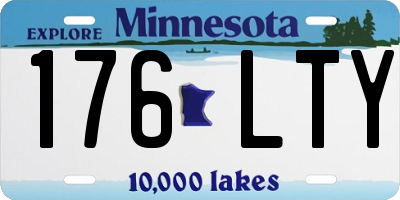 MN license plate 176LTY