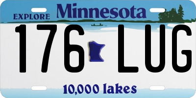 MN license plate 176LUG