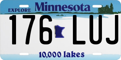 MN license plate 176LUJ