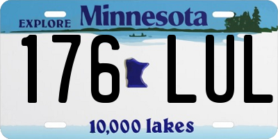MN license plate 176LUL