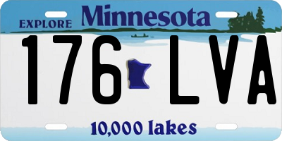 MN license plate 176LVA