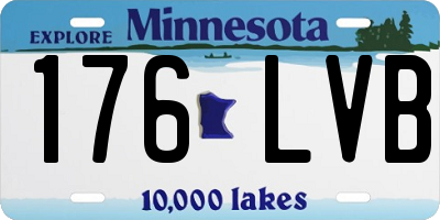 MN license plate 176LVB