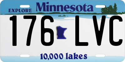 MN license plate 176LVC