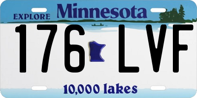 MN license plate 176LVF