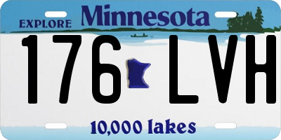 MN license plate 176LVH