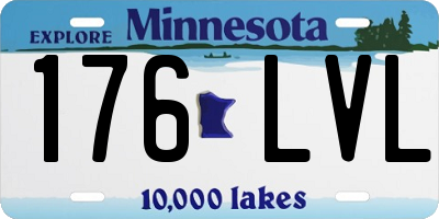 MN license plate 176LVL