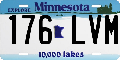 MN license plate 176LVM