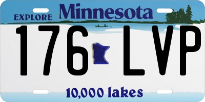 MN license plate 176LVP