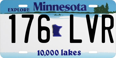 MN license plate 176LVR