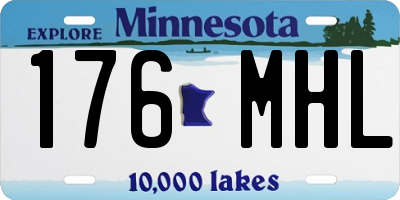 MN license plate 176MHL