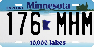 MN license plate 176MHM